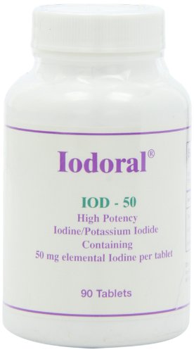 Optimox - Iodoral 50mg, High Potency Iodine/Potassium Iodide Thyroid Support Supplement, 90 tablets