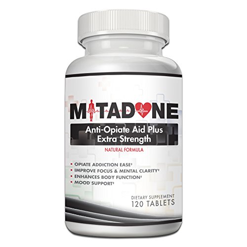 Mitadone Anti Opiate Aid Plus| Extra Strength| Natural Formula (120 Count) Vicodin, Percocet, Methodone, Suboxone, Oxycontin, Codeine, Hydrocodone, Oxycodone, Morphine, Heroin and other Painkillers.