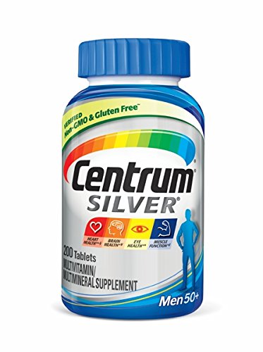 Centrum Silver Men Multivitamin / Multimineral Supplement Tablet, Vitamin D3, Age 50+ (200 Count)