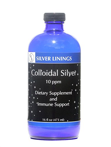 Silver Linings Colloidal Silver Hydrosol, 10 PPM, A Powerful Natural Antibiotic, and Preventative Measure Against Infections.