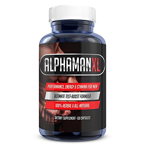 AlphaMAN XL Male Pills | 2+ Inches in 60 days - Enlargement Booster Increases Energy, Mood & Endurance | Best Performance Supplement for Men - 1 Month Supply, 60 Capsules