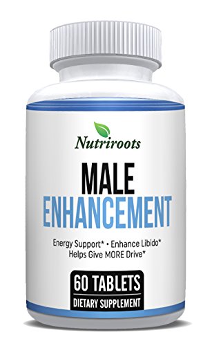 Nutriroots - Male Enhancement Pills - Libido Booster, Improve Performance, Endurance, Energy and Mood with Natural Ingredients - Zinc, Tongkat Ali, Maca, L-Arginine, Tribulus Terrestris