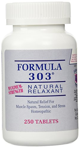 Dee Cee Labs Formula 303 Maximum Strength Natural Relaxant Tablets, 250 Tablets