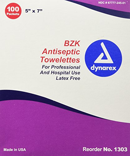 Antiseptic Wipe Benzalkonium BZK First Aid Wipes 100/Box