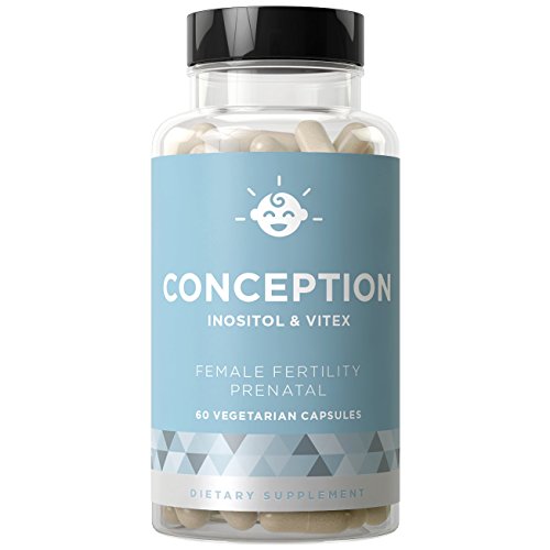 CONCEPTION Fertility Prenatal Vitamins - Regulate Your Cycle, Balance Hormones, Aid Ovulation, and Fight PCOS - Myo-Inositol, Vitex, Folate - 60 Vegetarian Soft Capsules
