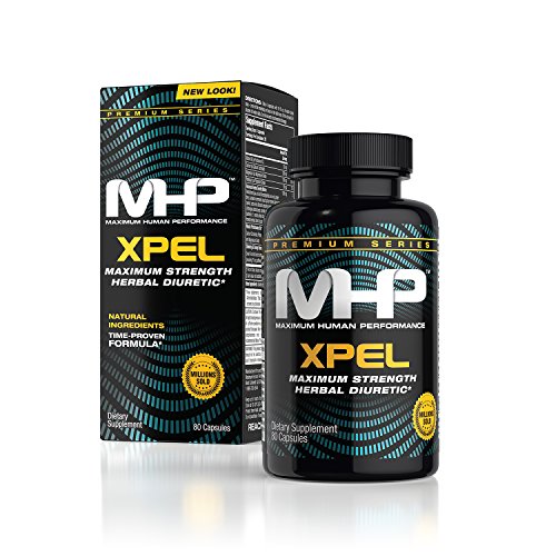 MHP Xpel Maximum Strength Diuretic Capsules, 80 Capsules (Packaging May Vary)