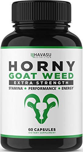 Extra Strength Horny Goat Weed Extract With Muira Puama, Maca Root, L Arginine, Tribulus - For Men & Women - All Natural Energy Boost