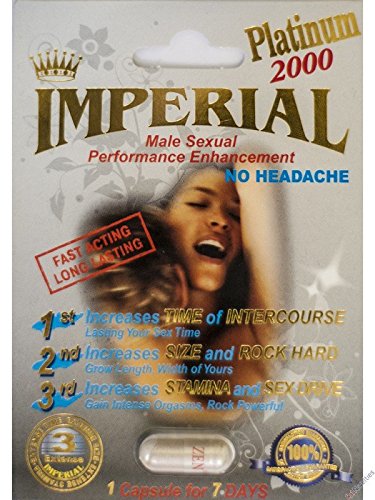 Imperial 2000mg PLATINUM Male Sexual Performance Enhancement Pill 6 PK
