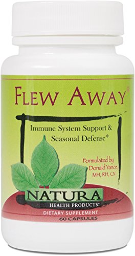 Natura Health Products - Flew Away - Immune System Support & Seasonal Defense featuring Elderberry Extract - 60 Capsules