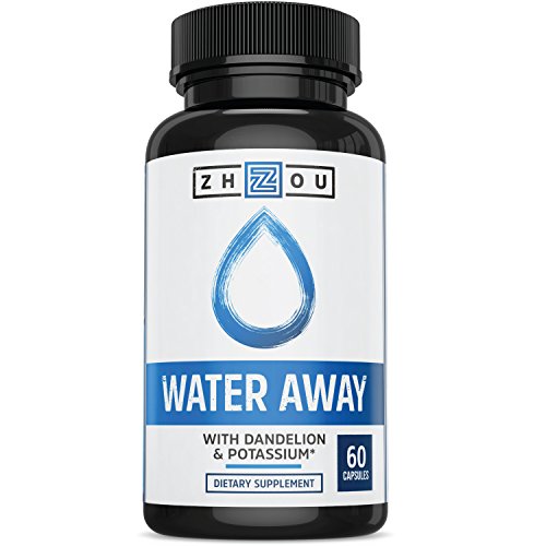 WATER AWAY Herbal Formula for Healthy Fluid Balance - Premium Herbal Blend with Dandelion, Potassium, Green Tea & More - 60 capsules - Manufactured in the USA
