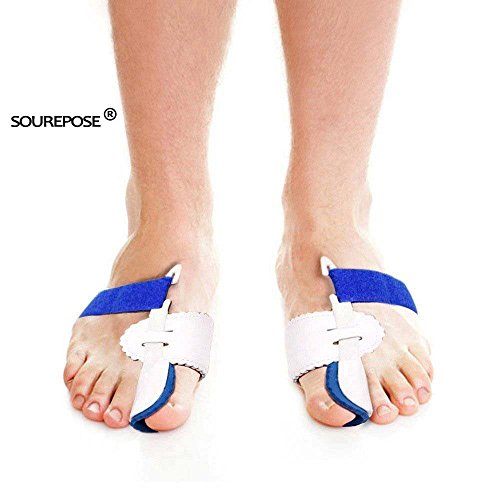 Bunion Corrector, 2pcs Adjustable Velcro Bunion Protector Pain Relief Kit, Toe Spacers Alignment Straightener Splint Treat Pain in Hallux Valgus, Tailors Bunion, Big Toe Joint, Hammer Toe