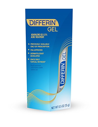 Differin Adapalene Gel 0.1% Prescription Strength Retinoid Acne Treatment (up to 30 Day supply), 15 gram