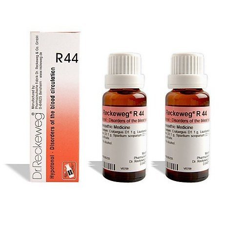 2 LOT X Dr. Reckeweg - Homeopathic Medicine - R44 Disorders of the Blood Circulation