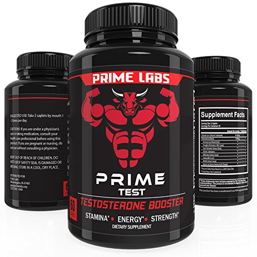 Prime Labs Men’s Testosterone Supplement (60 Caplets) – Natural Stamina, Endurance and Strength Booster – Fortifies Metabolism – Promotes Healthy Weight Loss and Fat Burning