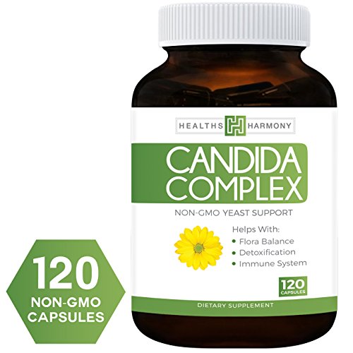 Candida Cleanse (NON-GMO) 120 Capsules: Double the Competition - Powerful Yeast Infection Treatment with Caprylic Acid, Oregano Oil & Probiotics to Clear Candida while Preventing Reoccurrence
