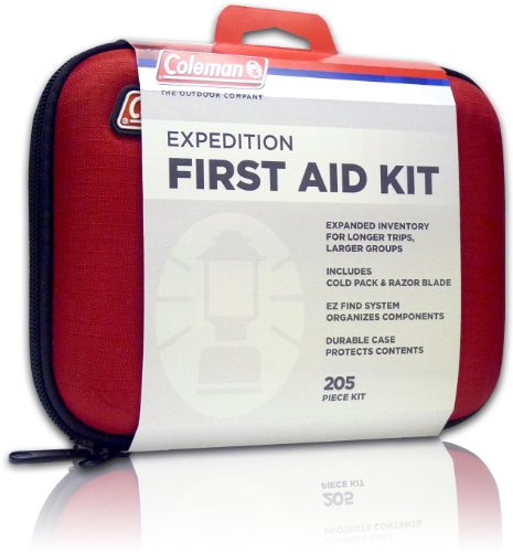 Coleman Expedition 205-Piece All Purpose First Aid Kit for Emergencies at Home, Camping, Car, Workplace, Hiking or Survival