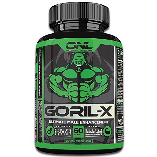 GORIL-X - Ultimate 6-IN-1 Male Enhancement (60 Capsules) Increase Size, Libido, Performance, Hardness, and more! #1 Male Enlargement Pill - Gain Confidence in the Bedroom! Non-GMO Enhancing Formula!