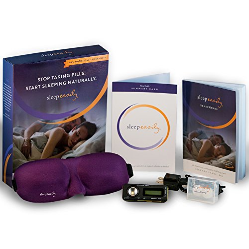Sleep Easily Insomnia Treatment - Sleep Recordings on a Mini Audio Player, Eye Mask and Ear Plugs - A Natural Sleep Aid for Insomnia Relief