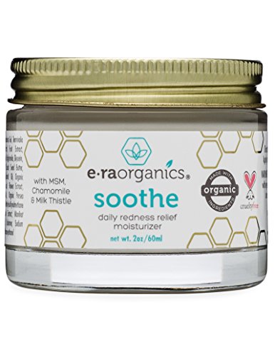 Soothe Redness Relief Cream (2oz.) Anti Inflammatory Natural Face Moisturizer Cream For Rosacea, Eczema, Acne, Dry, Sensitive Skin With Milk Thistle, MSM, Avocado Oil & Chamomile.
