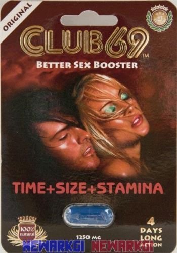2 Pk Club 69 Better Sex Booster 1250mg 4 Days Long Action for Men Sex Pill