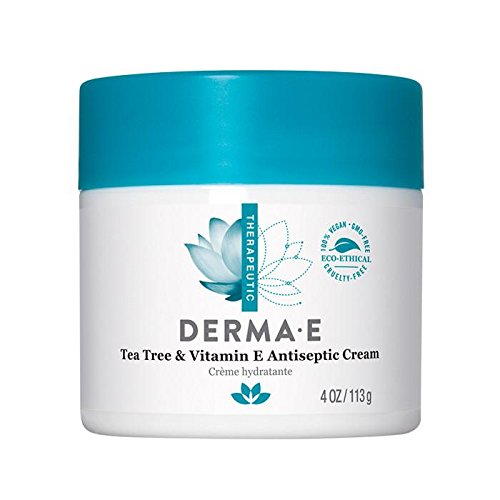 Derma E Tea Tree and Vitamin E Antiseptic Creme Treatment 4 Ounce (Packaging May Vary)