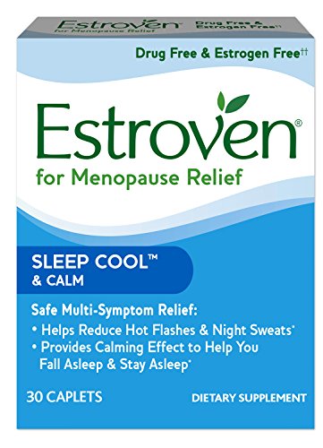 Estroven SLEEP COOL + CALM formulated for Menopause Symptom Relief* - Helps Reduce Hot Flashes and Night Sweats* - Provides Calming Effect to Help You Fall Sleep and Stay Asleep* - 30 Caplets