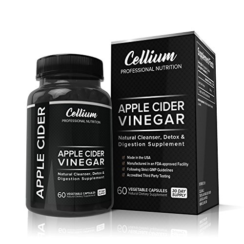 Apple Cider Vinegar Capsules - EASY to Swallow & NO Harsh Taste, Promotes a Healthier Digestion and Prevention of Acid Reflux - Detox, Cleanser, Immunity Booster to Aid in Weight Loss
