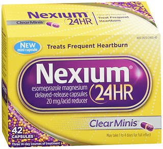 Nexium 24HR ClearMinis Heartburn, 42 Delayed Release Capsules (Pack of 2)