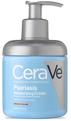 CeraVe Psoriasis Moisturizing Cream 8 oz with Salicylic Acid, Ceramides, and Urea for Treating Symptoms of Psoriasis while Moisturizing and Repairing Protective Skin Barrier