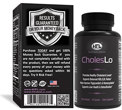 CholesLo by Dr Sam Robbins | Lowers Cholesterol, Triglycerides, Homocysteine, Optimizes LDL / HDL, Cleanses Liver, Reduces Inflammation | Contains Red Yeast Rice, Policosanal, Phytosterol, Sytrinol