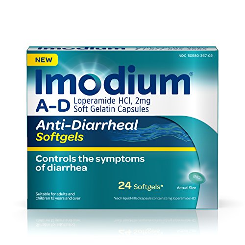Imodium A-D Diarrhea Softgels, 24 count