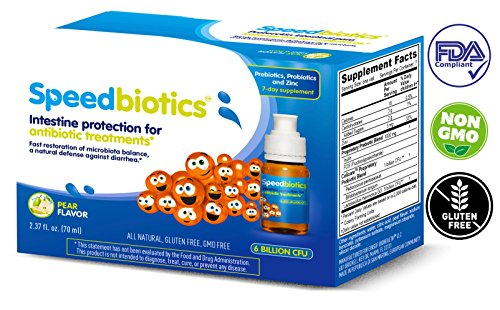 Speedbiotics 3-In-1 Probiotic Supplement| Zinc Symbiotic Supplement –6.5 Billion CFUs Per Serving - Builds Healthy Digestive System, Supports Healthy Immune System and Ideal for Antibiotic Treatment