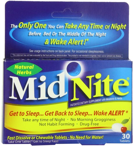 MidNite Natural Sleep Supplement, 30 Count Box