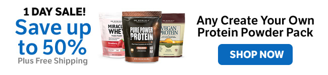 Save up to 50% on any Create Your Own Protein Powder Pack​
