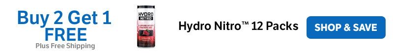 Buy 2 Get 1 Free Hydro Nitro™ 12 Packs​