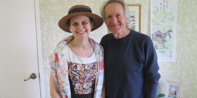 Amanda Johnson, pictured with dad Larry, started getting headaches, which was out of the norm for her. 