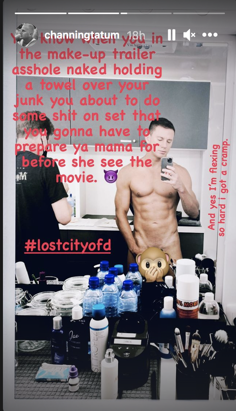 channing tatum naked in dressing room