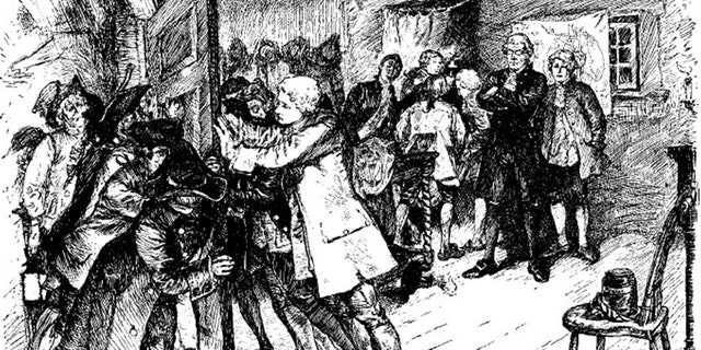 The Doctor’s Riot of 1788 (depicted above) was one of at least 17 anatomy uprisings across the US, sparked by outrage that doctors were digging up the dead.